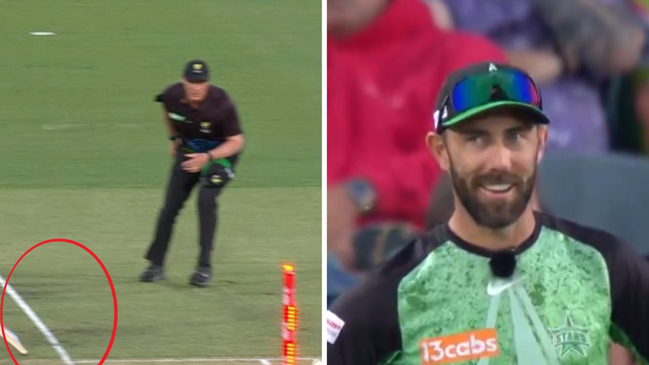 Glenn Maxwell was stunned to learn the Stars missed a wicket by failing to appeal.