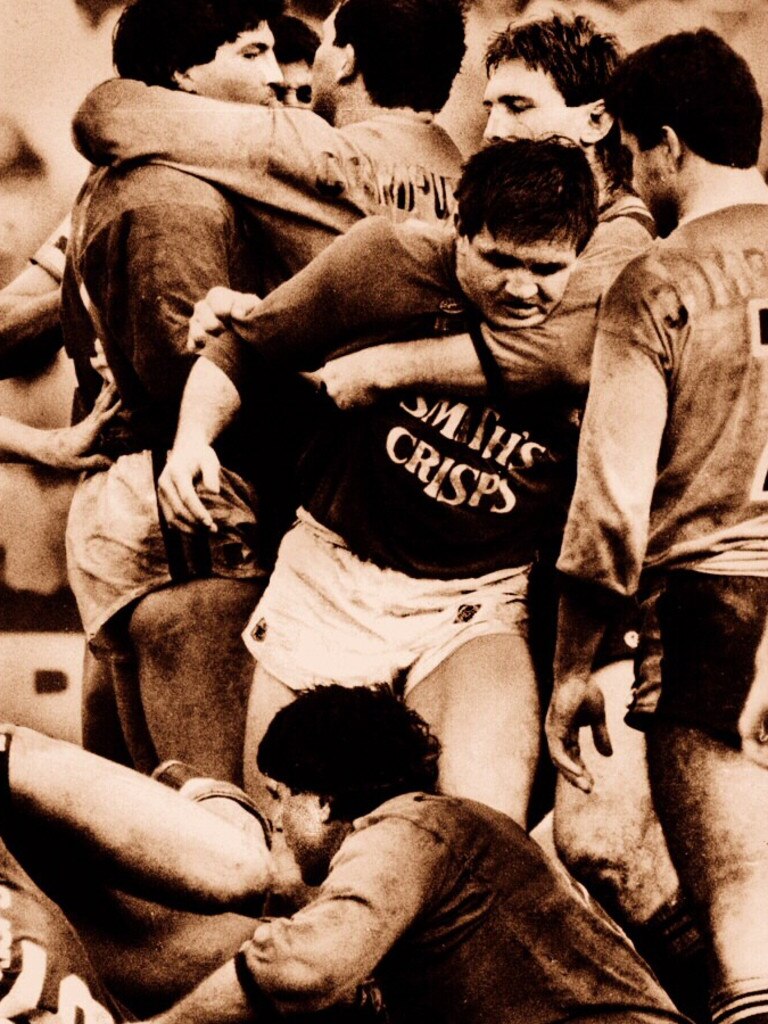 The Souths-Balmain rivalry in the 1980s.