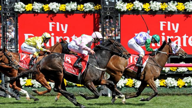 Jockey Michelle Payne makes history aboard Prince of Penzance.