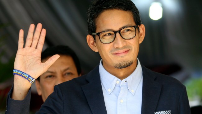 Tourism Minister Sandiaga Uno said the government were deliberating whether to scrap the controversial tourist tax. Picture: AP Photo/Achmad Ibrahim