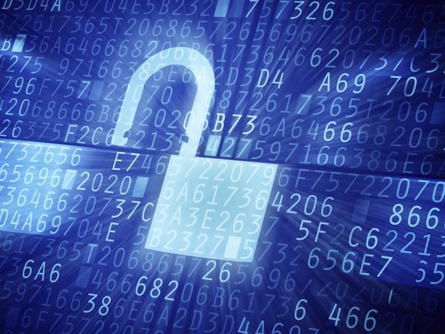Cracked security code abstract image. Password protection conceptual image.