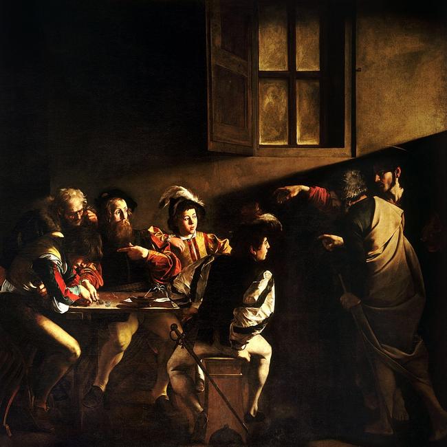 Caravaggio's The Calling of St Matthew.