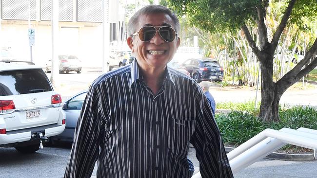 Darwin accountant and former local council candidate Des Fong arrives at the NT Supreme Court for sentencing proceedings