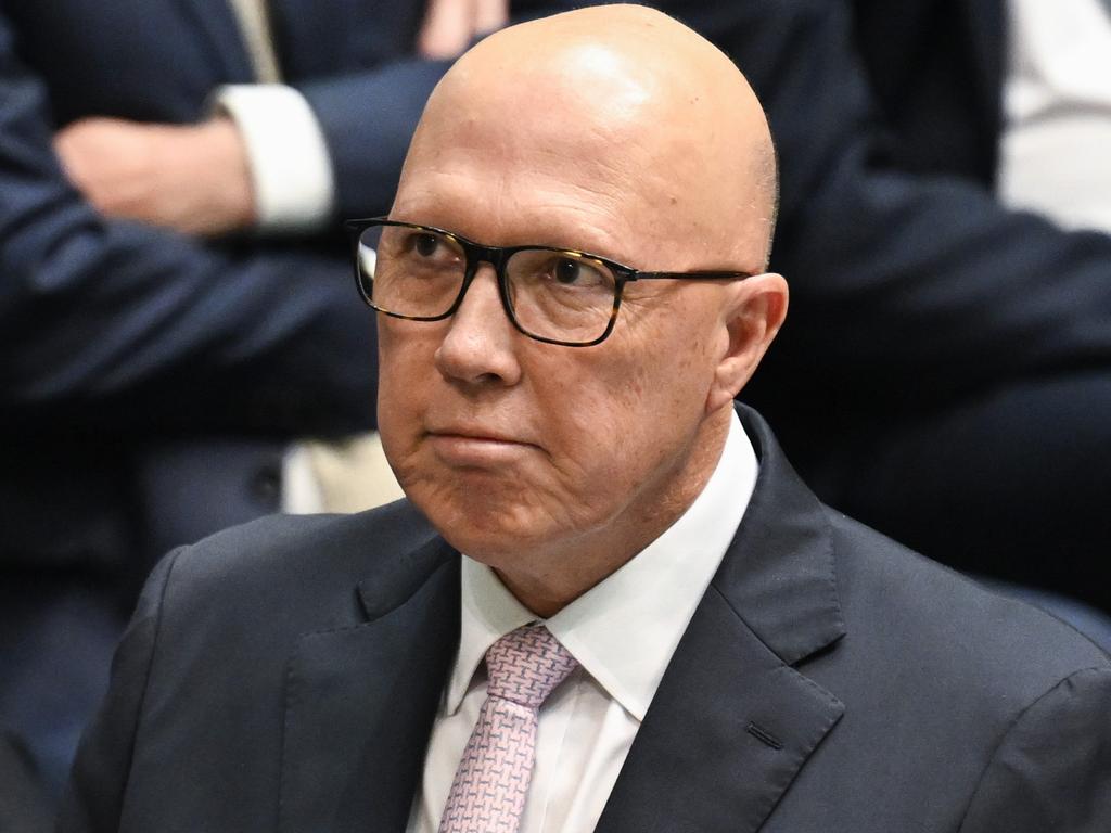 CANBERRA, AUSTRALIA  - NewsWire Photos - February 4, 2025: Leader of the Opposition Peter Dutton during Question Time at Parliament House in Canberra. Picture: NewsWire / Martin Ollman