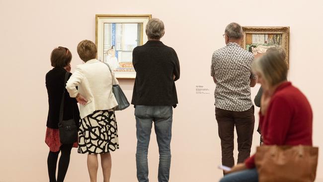 Visitors to the recent Matisse and Picasso show at the NGA. Picture: Gary Ramage.