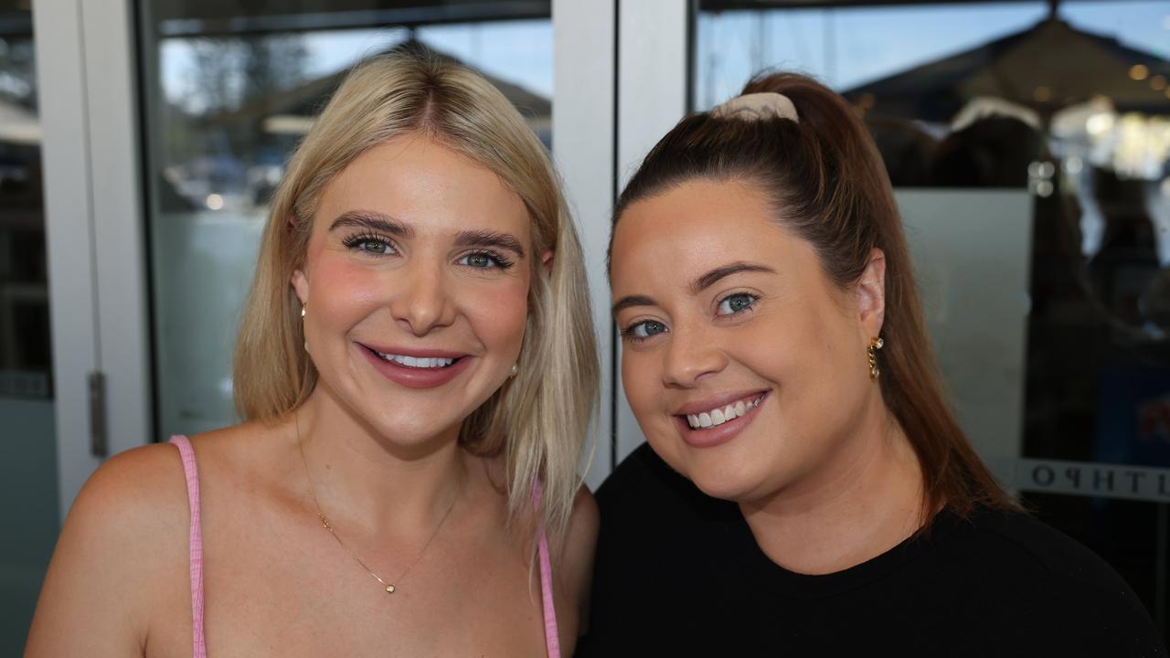 Eva Maindonald and Marina Askew-Panetta at the Gold Coast Women in Tourism Breakfast at Southport Yacht Club for Gold Coast at Large. Picture: Portia Large