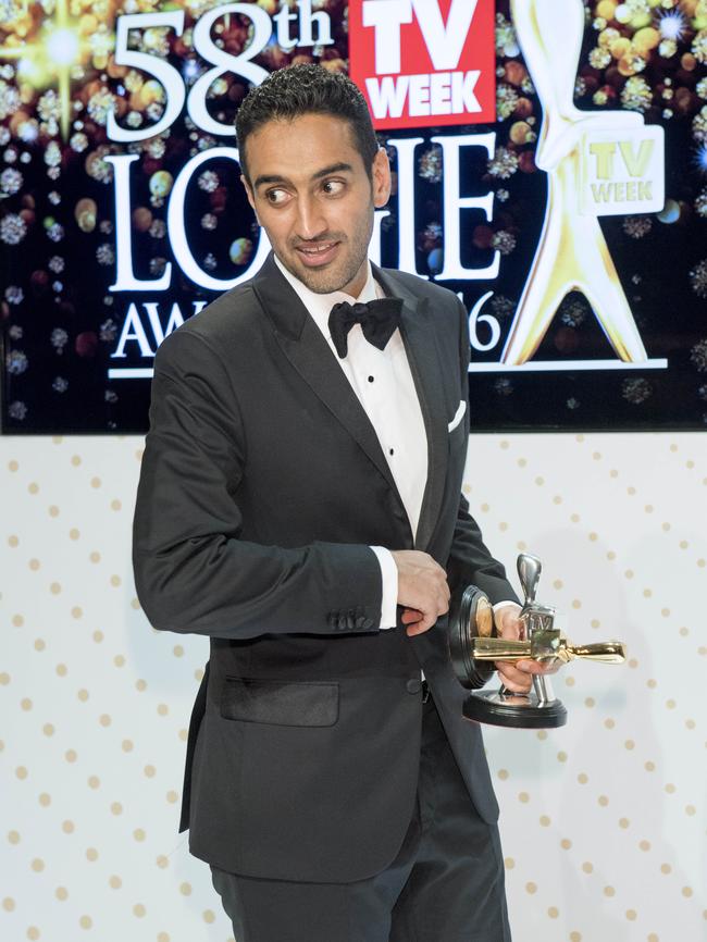 Gold Logie winner... Waleed Aly. Photo: Jason Edwards