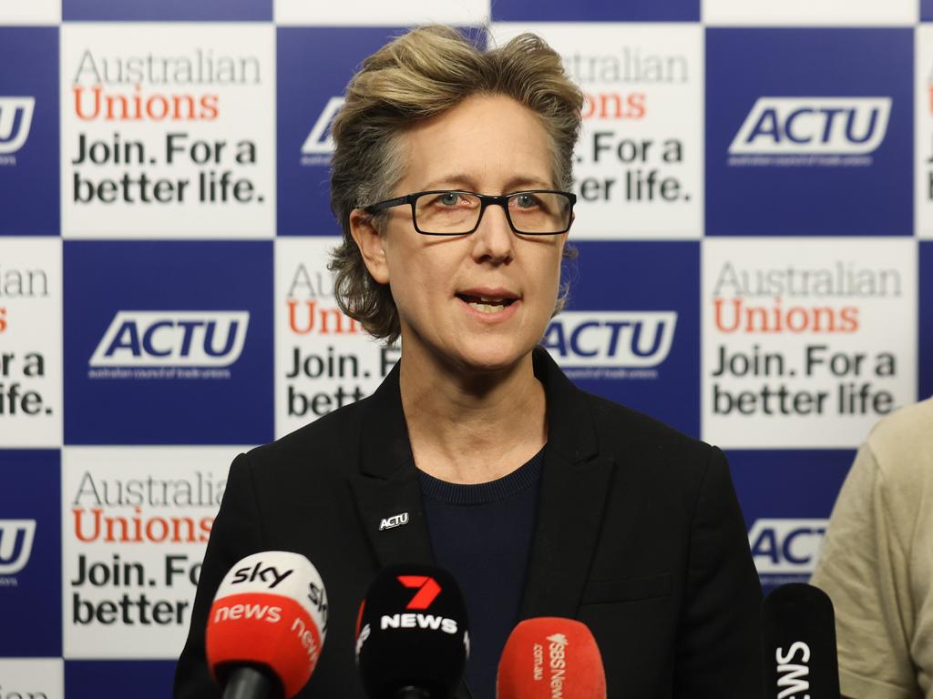 The ACTU, led by national secretary Sally McManus, is proposing significant economic reforms ahead of the jobs summit. Picture: Brendan Beckett