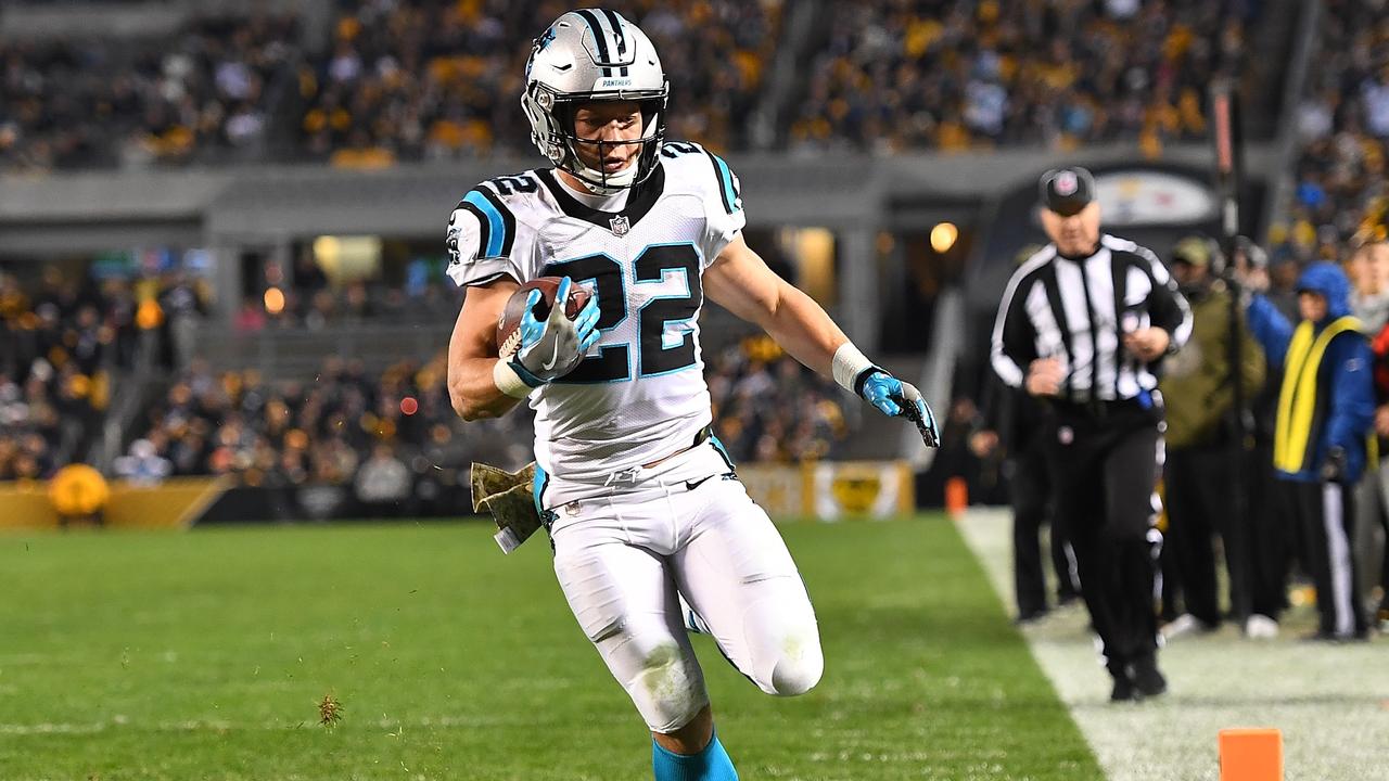 Christian McCaffrey is coming off a strong season but history means the Carolina Panthers are cautious about their next move. Joe Sargent/Getty Images/AFP