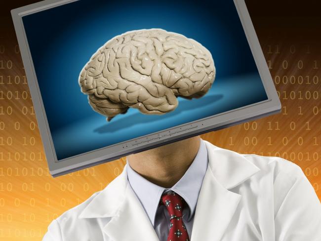 29/08/2011 FEATURES: Man with a brain for a head. Generic image. Pic. Thinkstock.com.au Supplied /