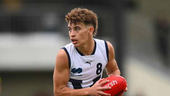 Cody Walker is the son of former Carlton star Andrew. Picture: Morgan Hancock/AFL Photos