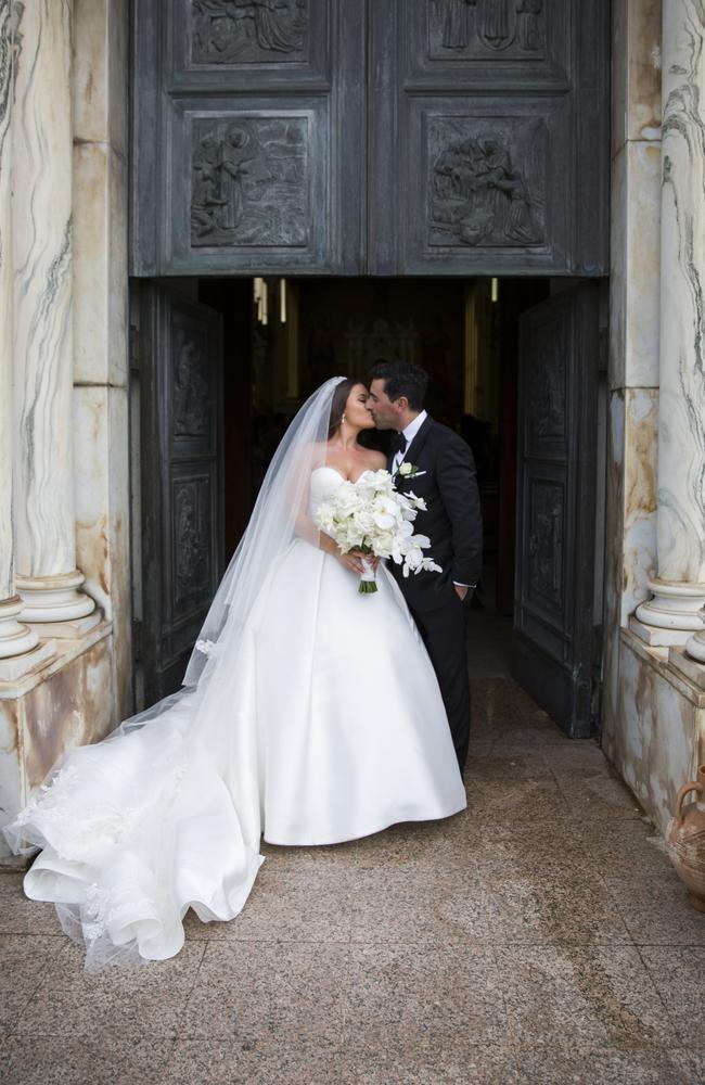 The wedding at St Anthony's Capuchin Friary Catholic Church was a picture of elegance. Picture: APL Photography