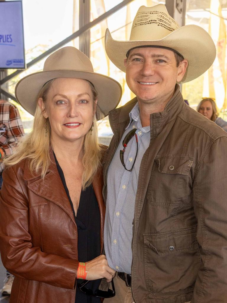 Istvan Toros and Yvette Koster at Mount Isa Mines Rodeo. Picture: Peter Wallis