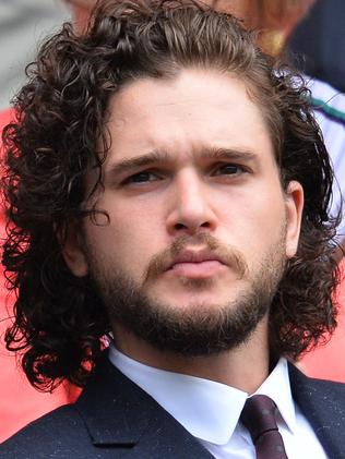 Game of Thrones’ actor Kit Harington sporting Jon Snow locks in the Royal Box on Wimbledon’s Centre Court on July 2. Picture: AFP / Glyn Kirk