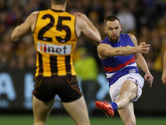 Suckling pulled up sore after playing against former club Hawthorn in the semi-final. Picture: Wayne Ludbey