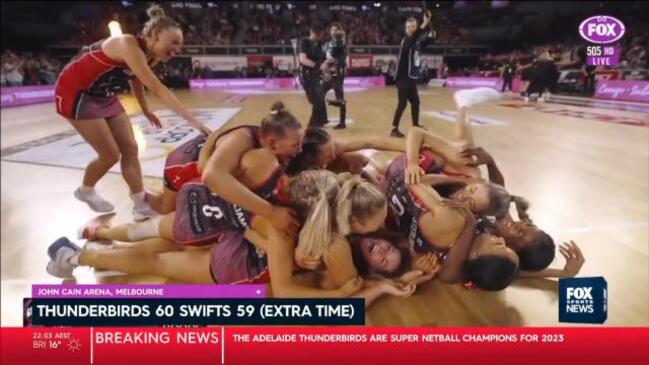 Thunderbirds claim netball grand final in thriller