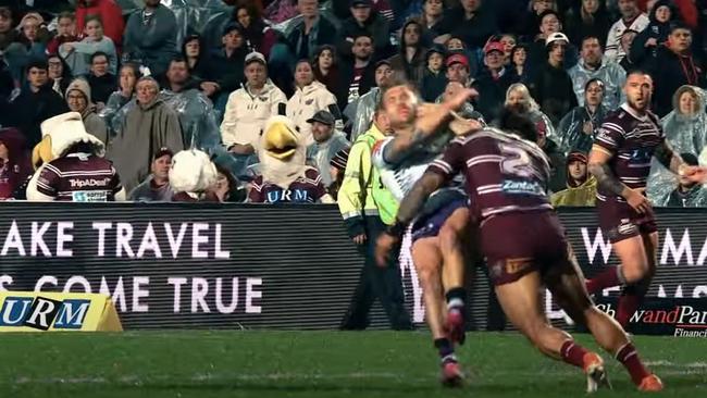 The ad features some headline moments from recent years, including former Jorge Taufua’s iconic shot on Cameron Munster.