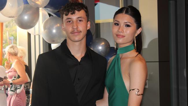 Jack Howland and Mazen Munday at the Beerwah State High School formal 2023.