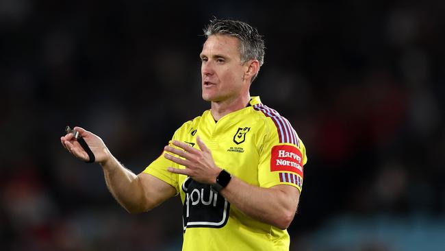 Adam Gee is the new favourite to referee the NRL grand final after Klein was dumped. Picture; Matt King/Getty Images