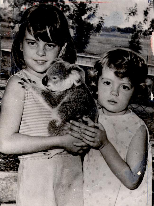 The Mackay sisters, Judith, 7, and Susan, 5, of Aitkenvale, Townsville, were murdered on August 26, 1970. Their bodies were found stabbed, raped and strangled at Antil Plains, near Townsville, two days later. Picture by Scanned August /2009 The Courier-Mail Photo Archive