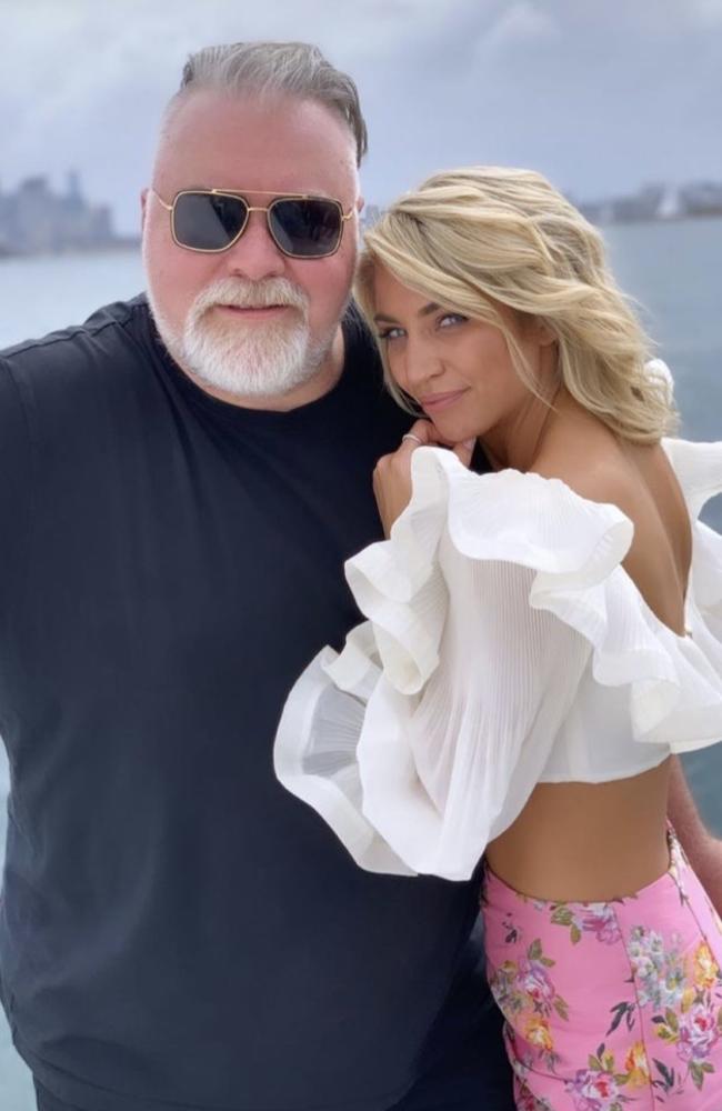 Kyle Sandilands with new girlfriend Tegan Kynaston. Picture: Instagram