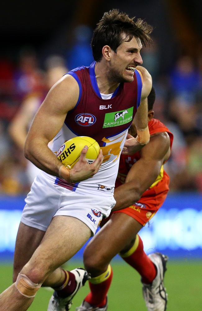 Sam Mayes played 101 games for the Brisbane Lions after being drafted at No.8 in 2012 and was then traded to Port Adelaide in 2018. Picture: Adam Head