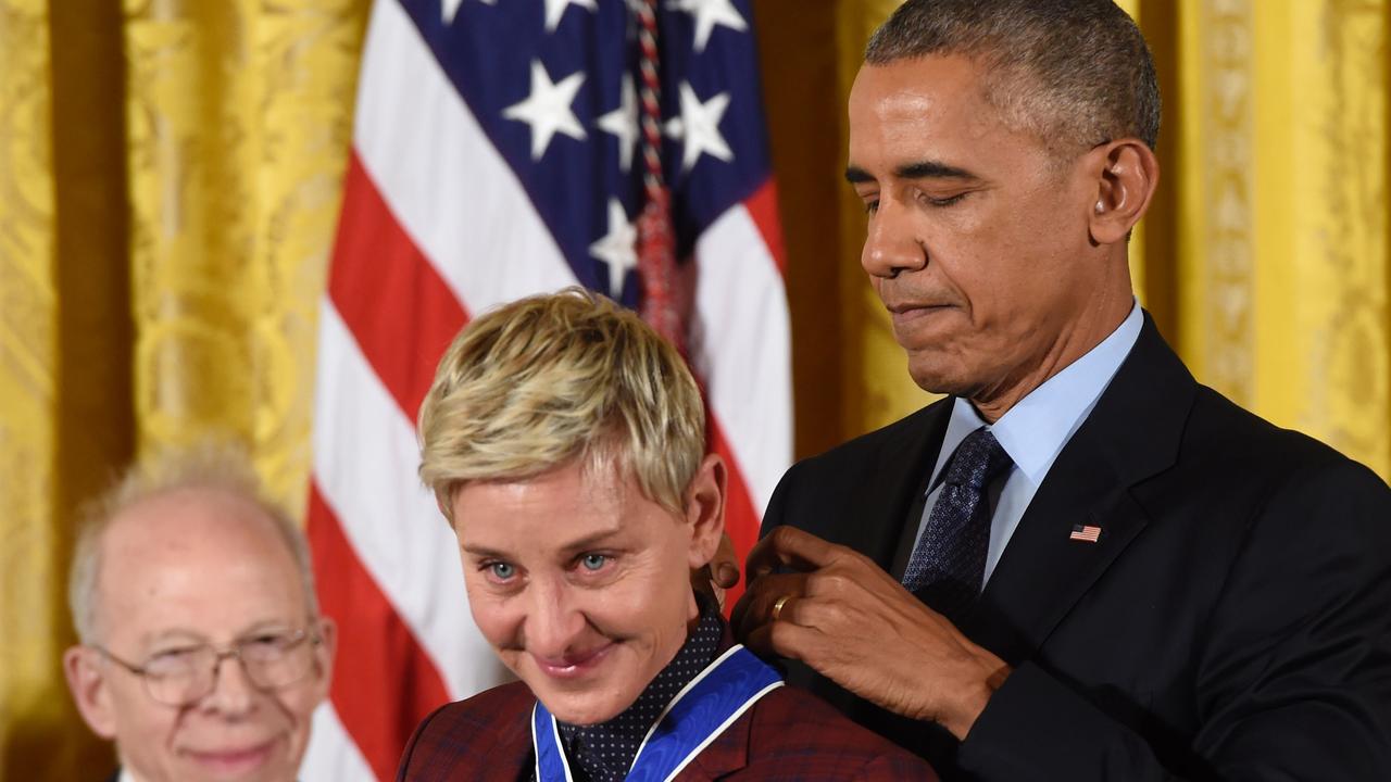 A 2016 career high – receiving the Presidential Medal of Freedom. Picture: AFP