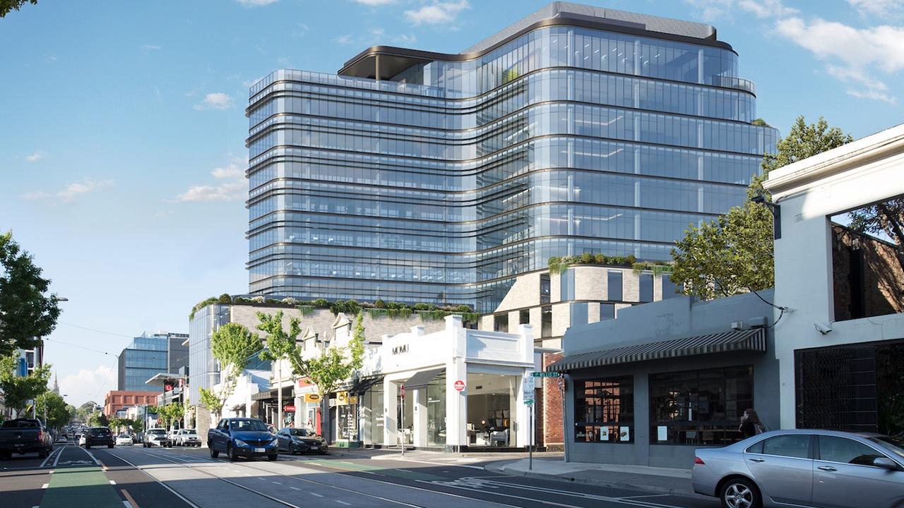 Stewart St, Richmond office complex near Molly Meldrum statue | Herald Sun