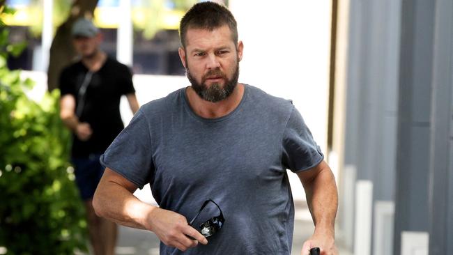 Former West Coast Eagles star Ben Cousins arrives at the Fremantle Magistrates Court in Perth in 2016. Picture: AAP