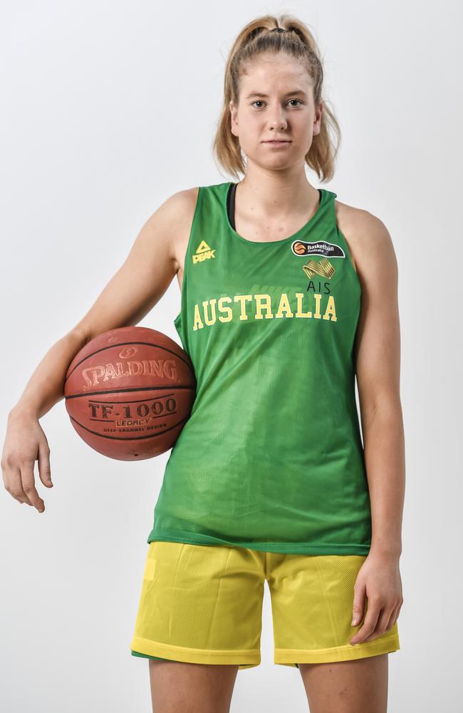 Ruby Porter has been selected to go to the Youth Olympic Games to compete in 3x3 basketball, a new sport that will be at the next Olympics for the first time. Picture: AAP Roy VanDerVegt