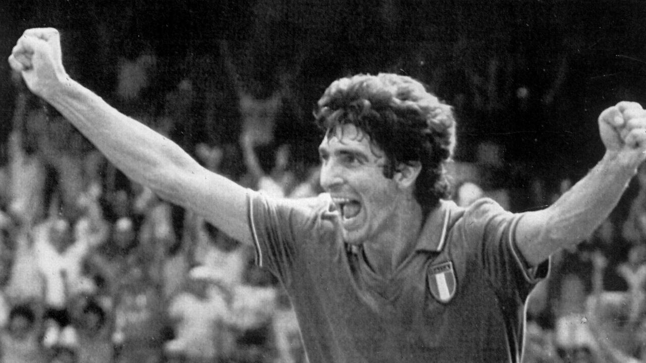 Paolo Rossi celebrates one of his many goals.
