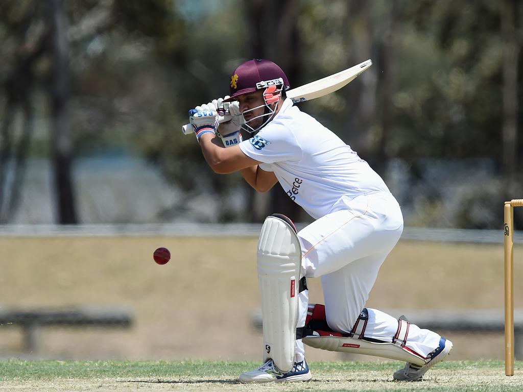 Kookaburra Cup cricket - Palm Beach Currumbin vs Helensvale Pacific Pines at Salk Oval in Palm Beach. Palm Beach batting. J. Patel batting. Picture: Lawrence Pinder