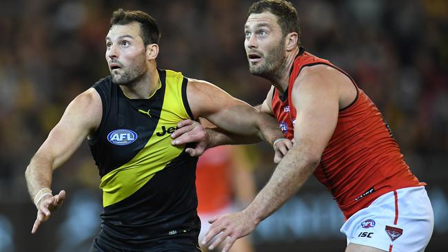 Toby Nankervis in action for Richmond.