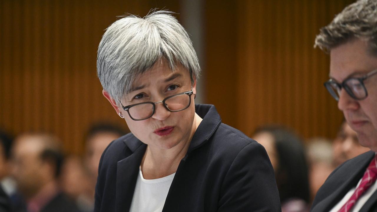 Foreign Affairs Minister Penny Wong urged Israel to respond with ‘restraint’ – drawing criticism. Picture: NCA NewsWire / Martin Ollman