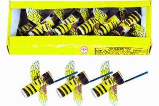 A spinning bee firework, similar to the type Mr Bowden inserted