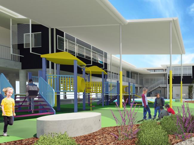 Artist impression of Gold Coast’s new $59.6 million state primary school in Pimpama, opening in 2021.