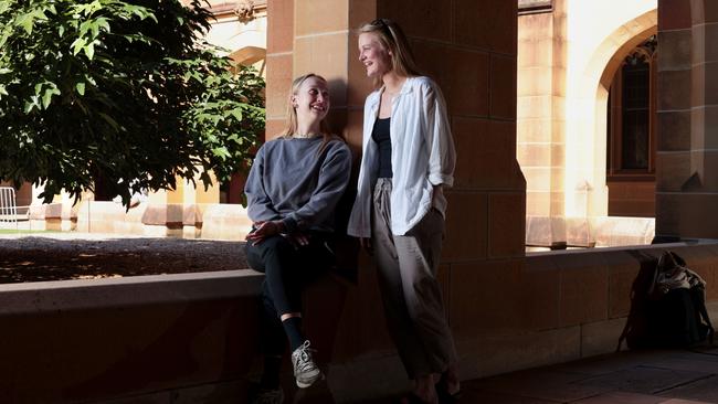 Danish international University of Sydney students Michael Jeldorf, 22, and Mathilde Vendelin, 25. Picture: Jane Dempster