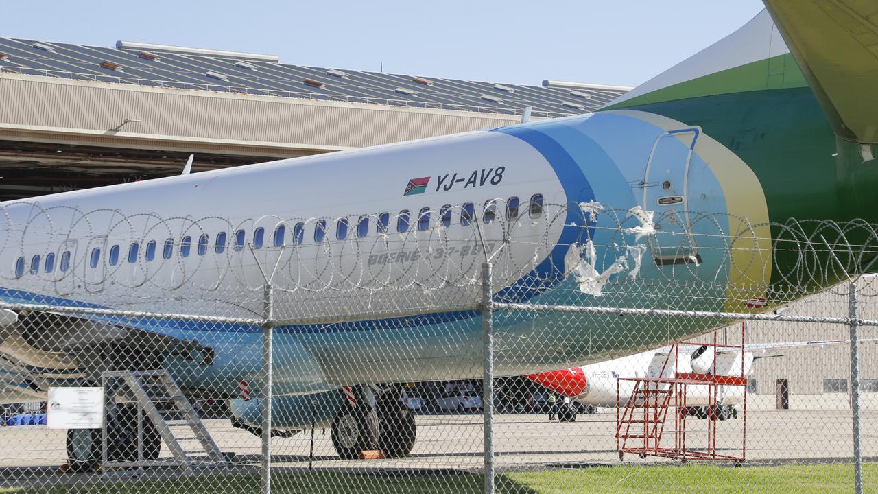 The aircraft, which was leased, has been repossessed because Air Vanuatu didn’t pay its debts. Picture: Media Mode/news.com.au