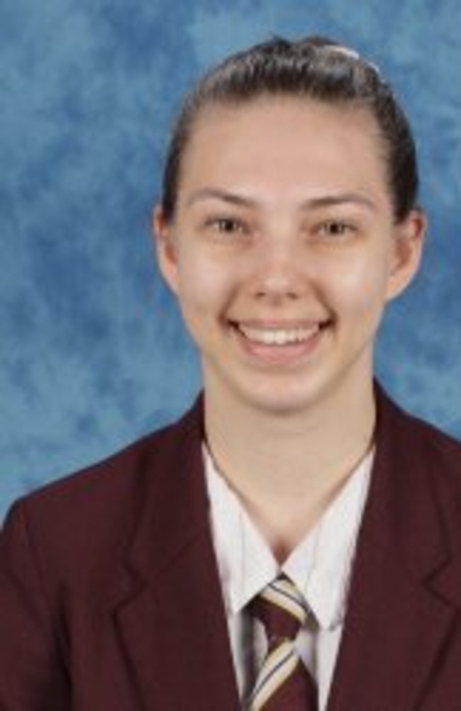 Kayla Thygesen, St Peters Lutheran College Springfield, high achiever.