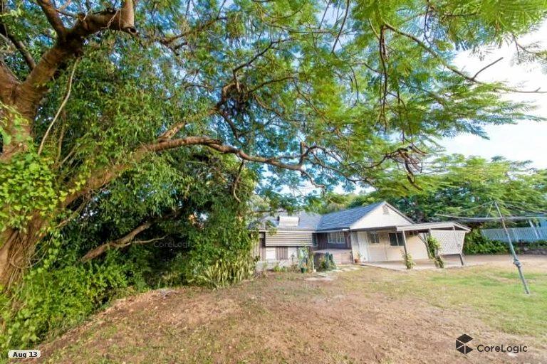 An overgrown backyard blocked views of Rockhampton before the home was renovated. Picture: PAT O'DRISCOLL