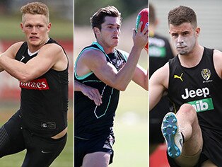 Adam Treloar, Jack Higgins, Jack Steele