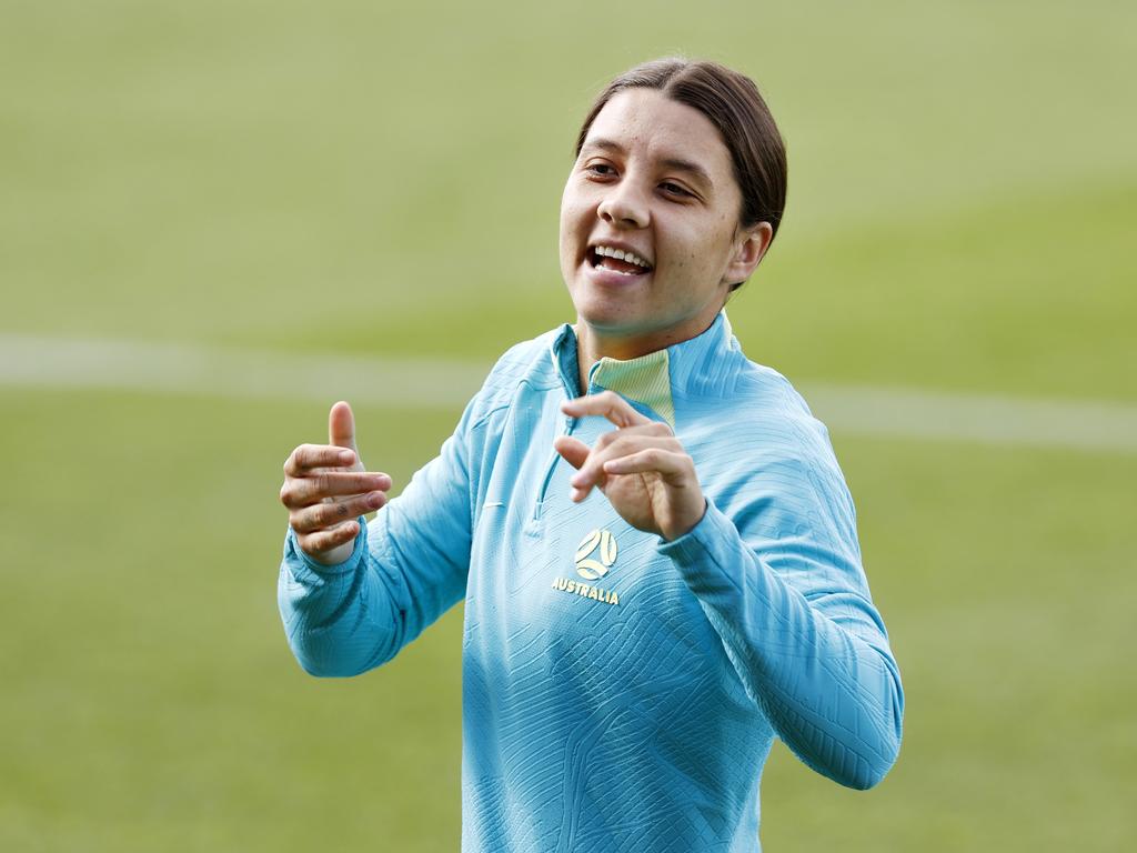 Carpenter is excited about the return of Matildas teammate Sam Kerr. Picture: Jonathan Ng