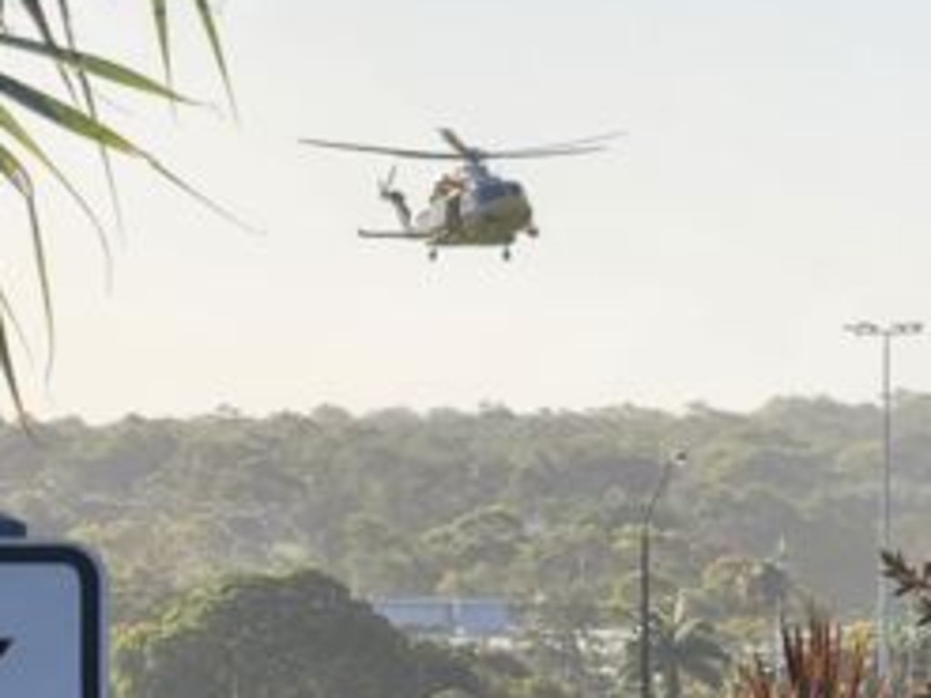 CapRescue's chopper joined Queensland Police on a hunt for a man spotted in Yeppoon while under investigation by NSW Police on November 24, 2024.