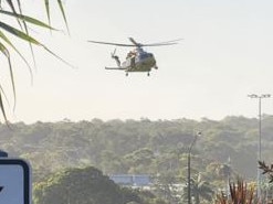 CapRescue's chopper joined Queensland Police on a hunt for a man spotted in Yeppoon while under investigation by NSW Police on November 24, 2024.