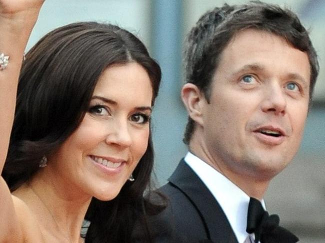 Crown Princess Mary and Crown Prince Frederik of Denmark, arrive fpr the Swedish Parliament's concert at the Royal Concert Hall, in honour of the wedding of Sweden's Crown Princess Victoria, in Stockholm, Sweden, 18 Jun 2010. Crown Princess Victoria will marry Daniel Westling 19 Jun. (AP Photo/Maja Suslin, Scanpix) ** SWEDEN OUT **
