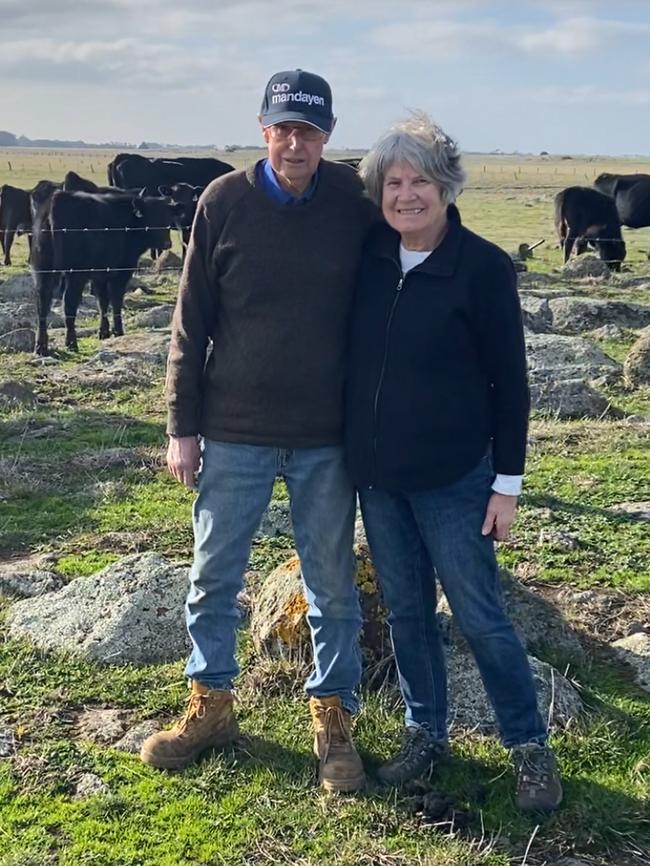 Weerite farmers Peter and Mary Hay. Picture: Supplied