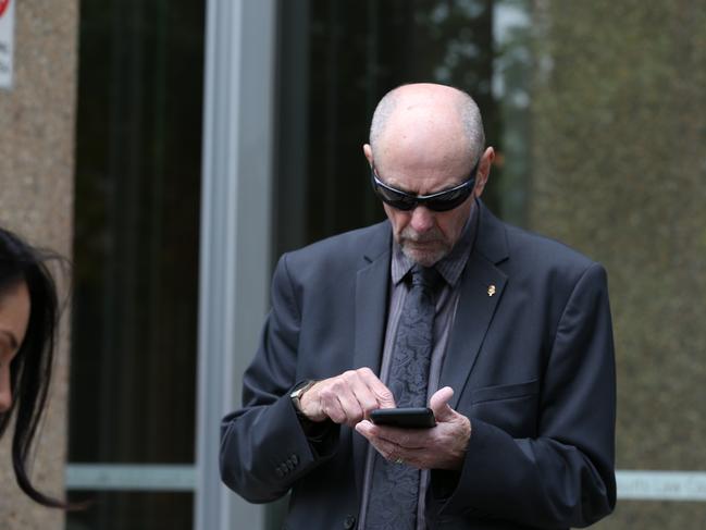 Peter Dawson outside court after the sentence of his brother is handed down. Picture: Britta Campion