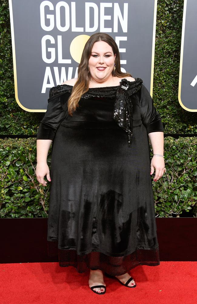 Chrissy Metz attends The 75th Annual Golden Globe Awards.