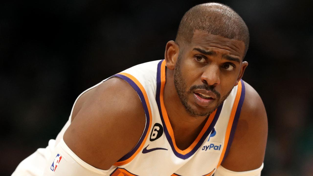 BOSTON, MASSACHUSETTS - FEBRUARY 03: Chris Paul #3 of the Phoenix Suns looks on during the game against the Boston Celtics at TD Garden on February 03, 2023 in Boston, Massachusetts. NOTE TO USER: User expressly acknowledges and agrees that, by downloading and or using this photograph, User is consenting to the terms and conditions of the Getty Images License Agreement. Maddie Meyer/Getty Images/AFP (Photo by Maddie Meyer / GETTY IMAGES NORTH AMERICA / Getty Images via AFP)