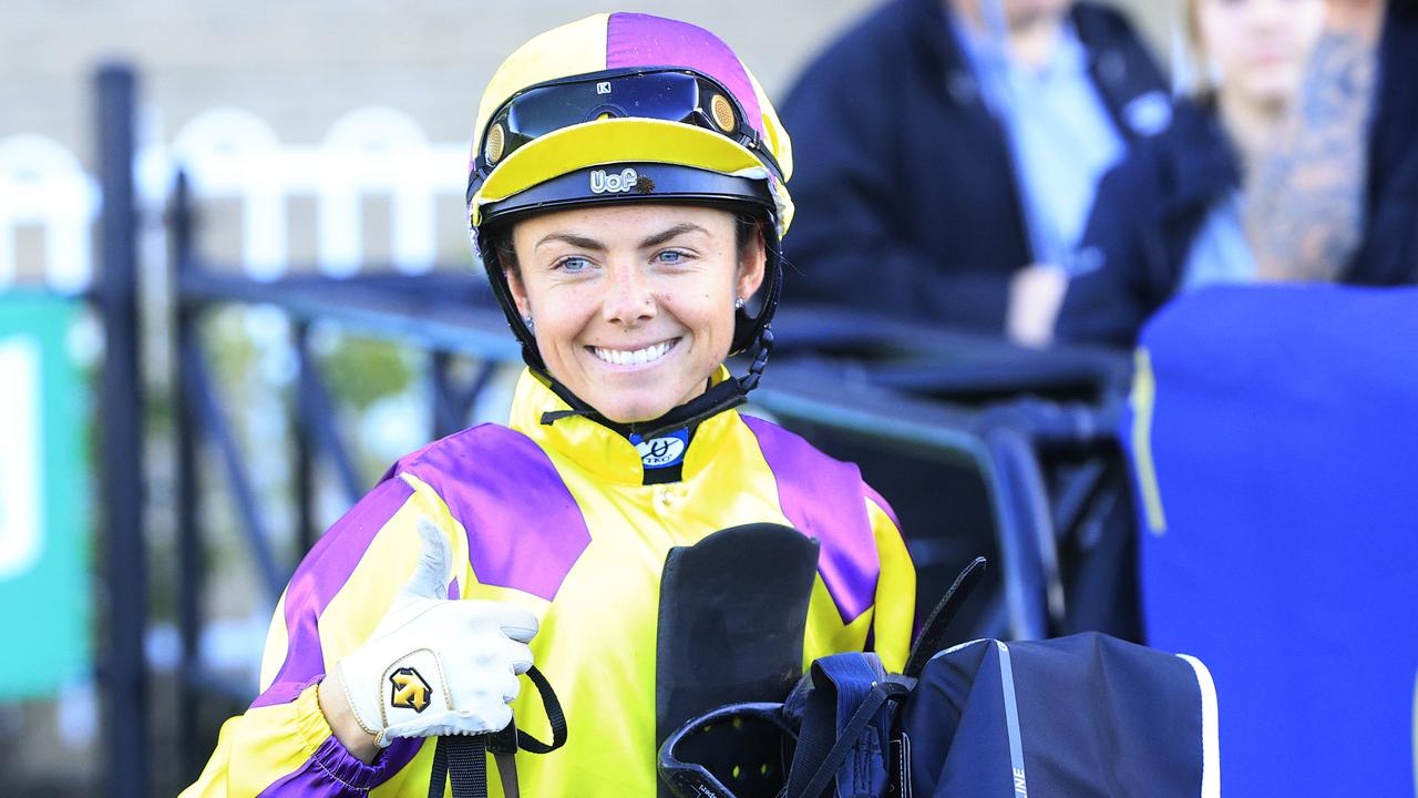 Mikayla Weir rides Bonjour Rupert for trainer Brett Cavanough. Picture: Getty Images